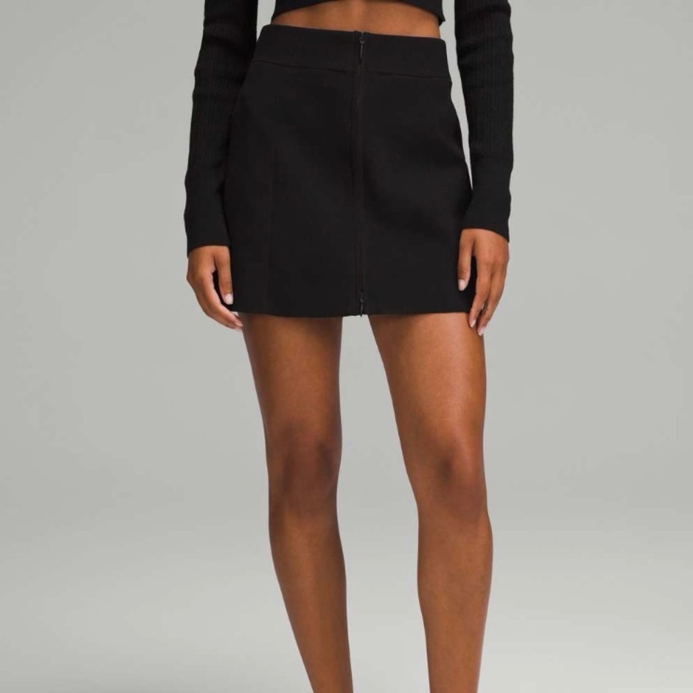 lululemon Ribbed-Knit Mini Skirt